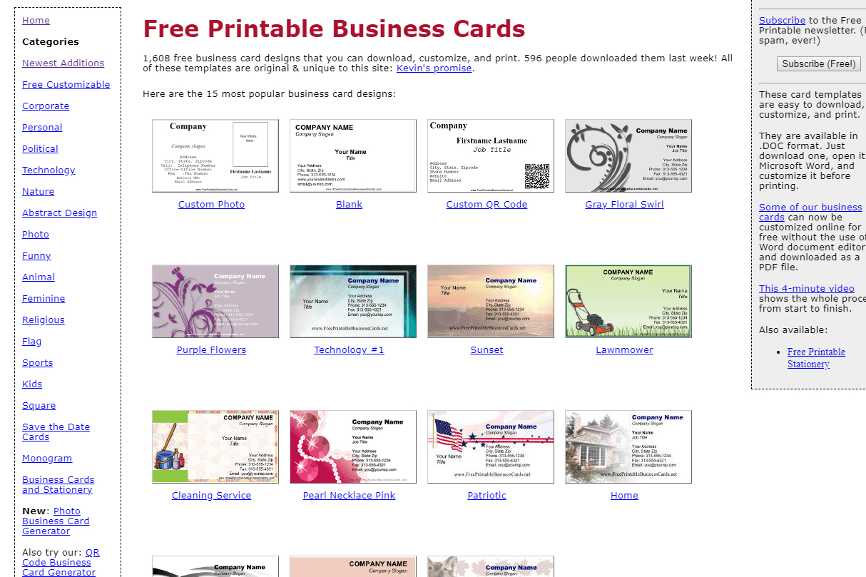 8 Best Places To Find Free Business Card Templates In Template For Cards In Word