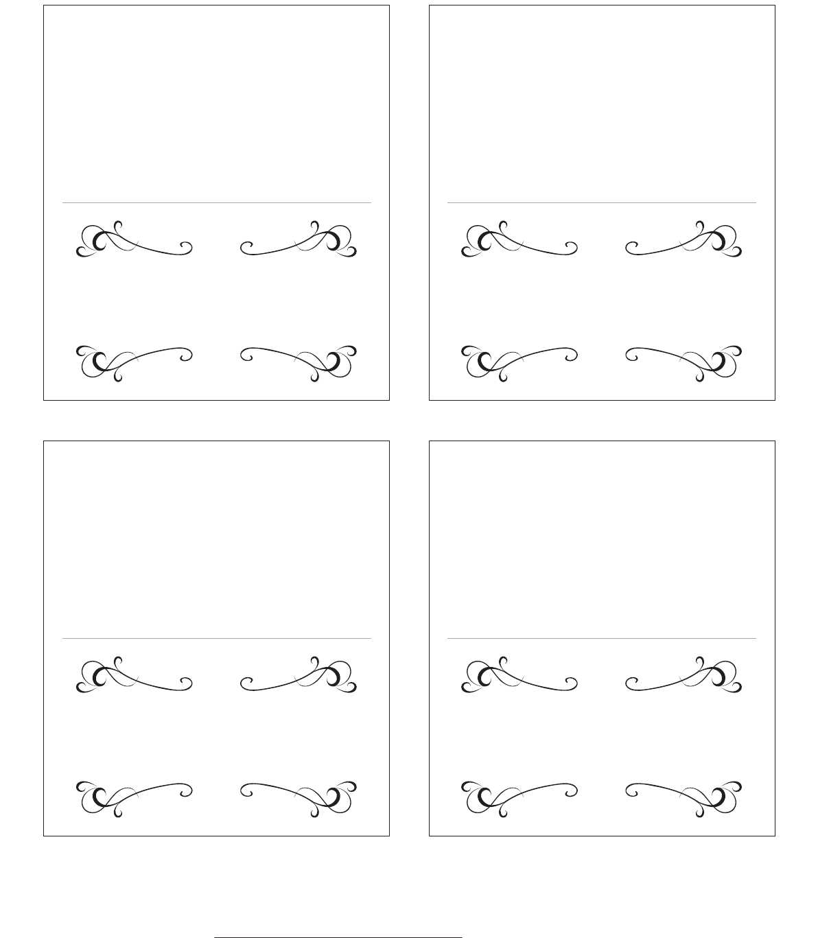 80 Printable Seating Card Template Free Download Templates Intended For Free Place Card Templates Download