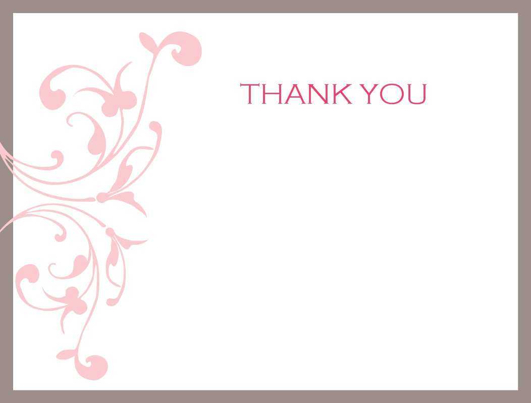 84 Free Printable Thank You Note Card Template Free Download Pertaining To Thank You Note Cards Template