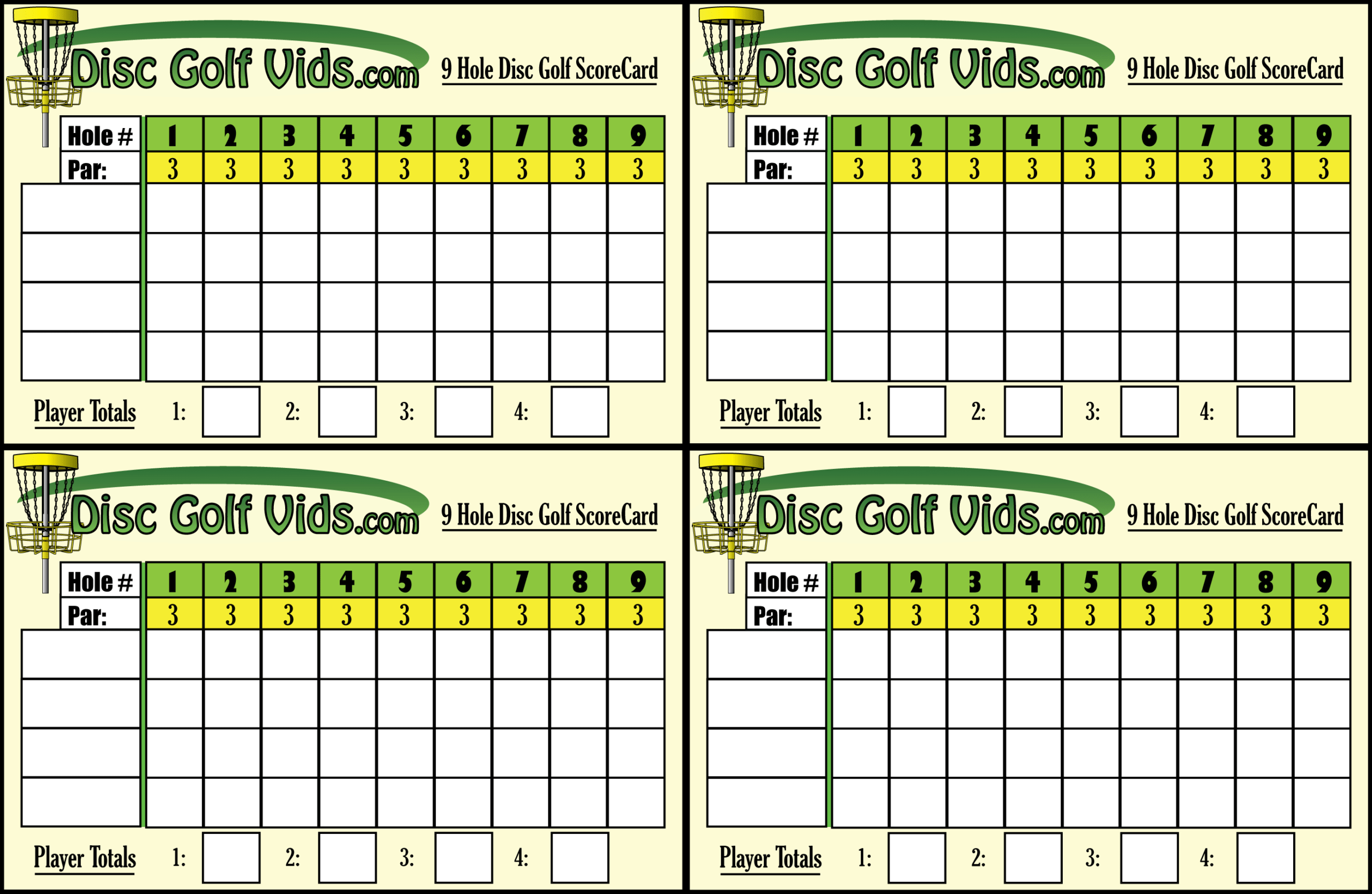 9 Hole Mini Golf Scorecard Template – A Pictures Of Hole 2018 With Golf Score Cards Template