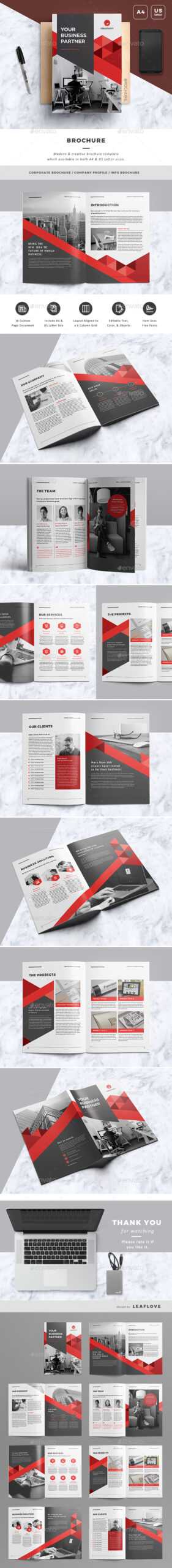 A4 Brochure Templates From Graphicriver In Letter Size Brochure Template