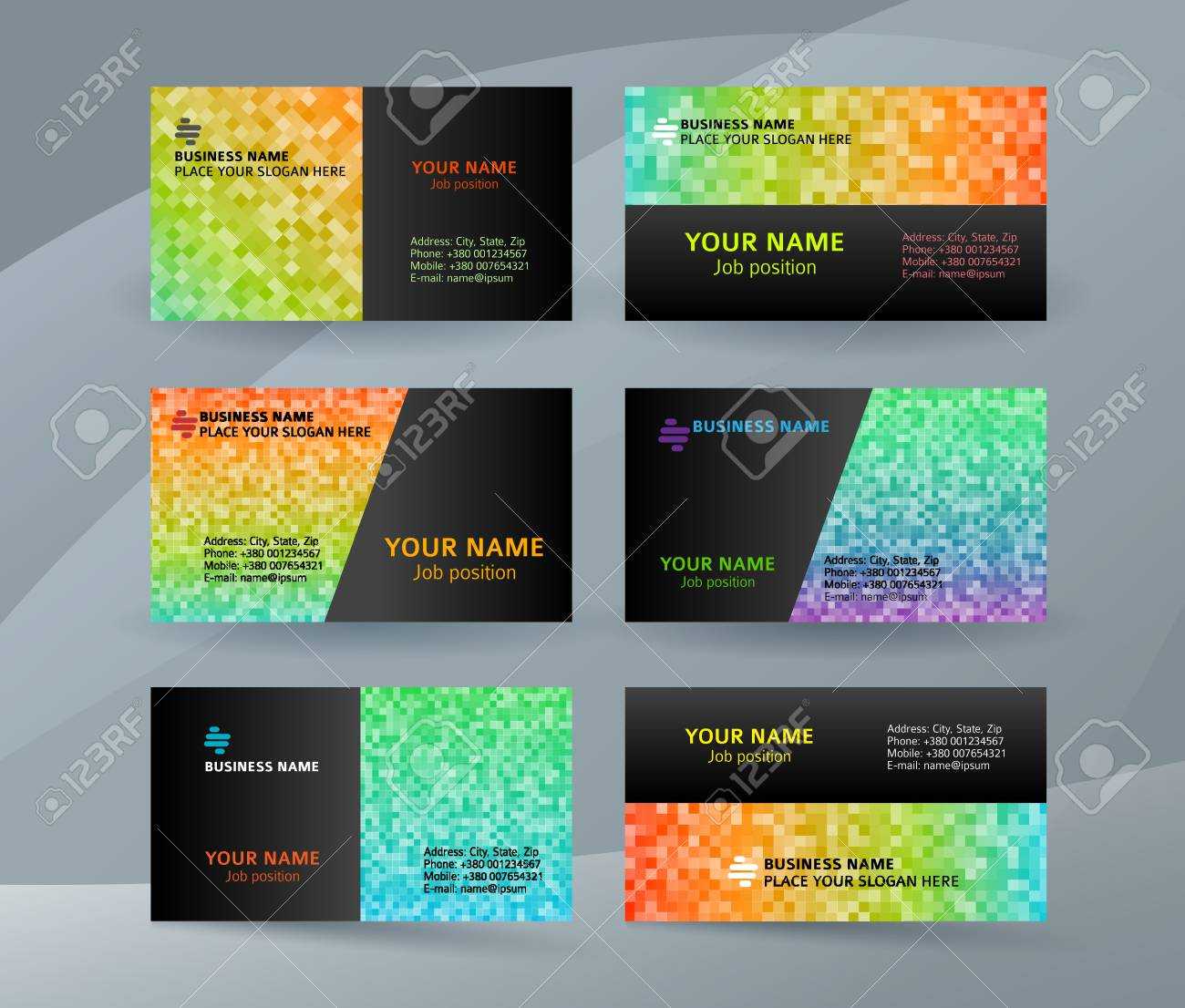 Abstract Professional And Designer Business Card Template Or.. Pertaining To Designer Visiting Cards Templates