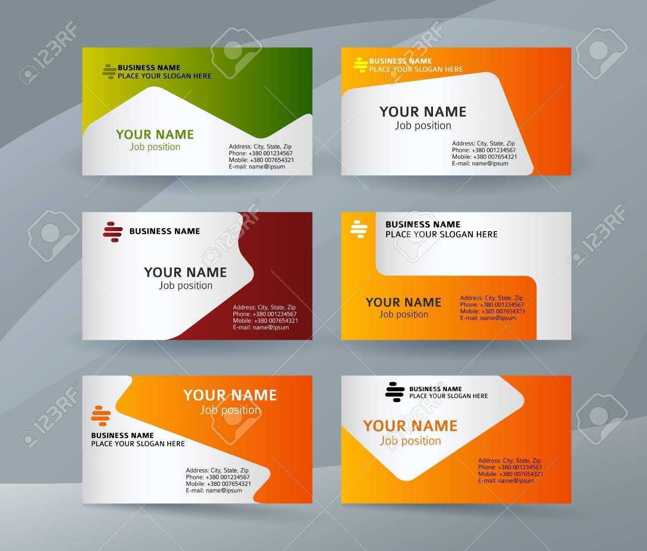 Abstract Professional And Designer Business Card Template Or.. With Regard To Designer Visiting Cards Templates