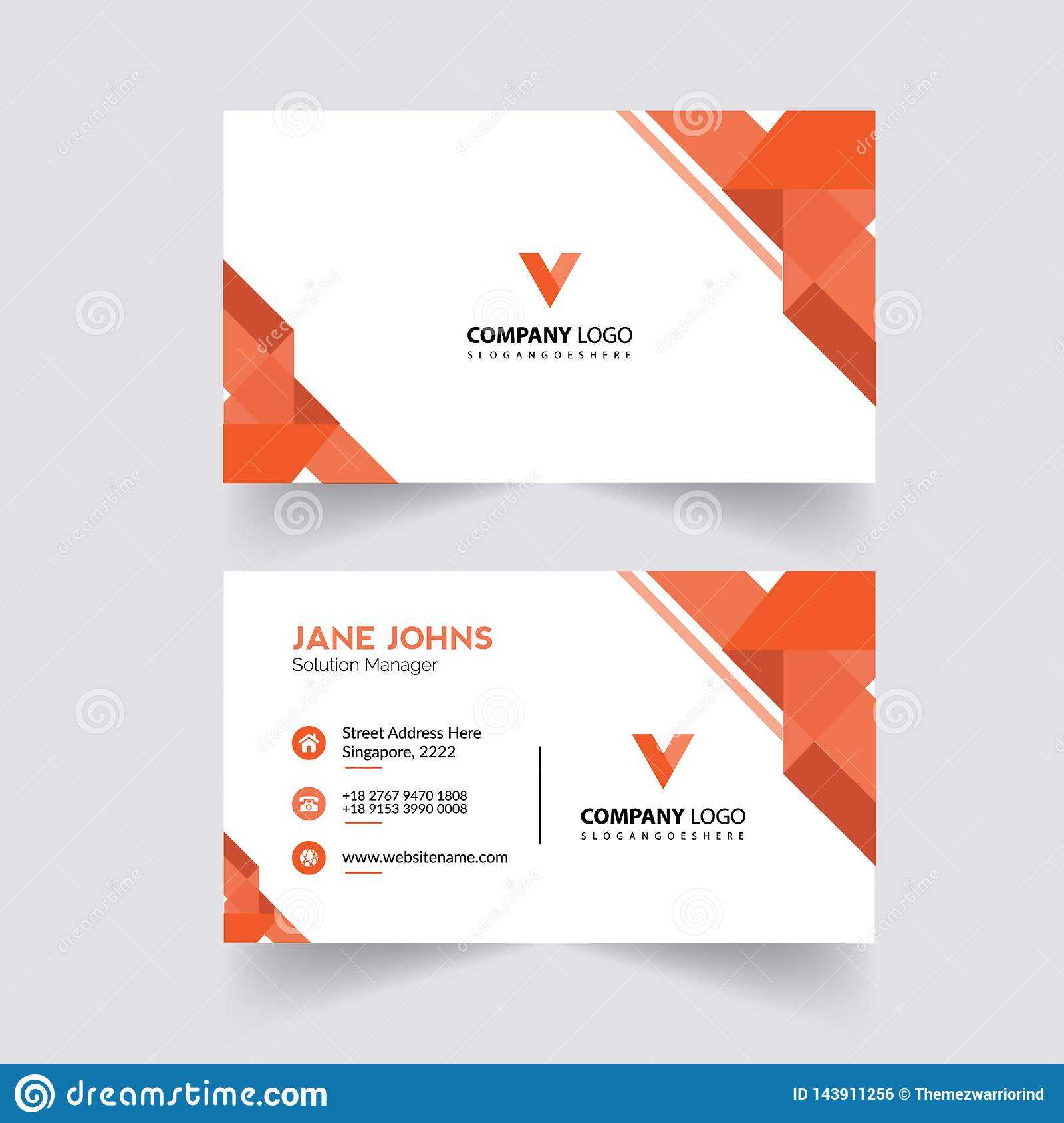 Abstruct Business Card Template Stock Illustration Intended For Adobe Illustrator Business Card Template