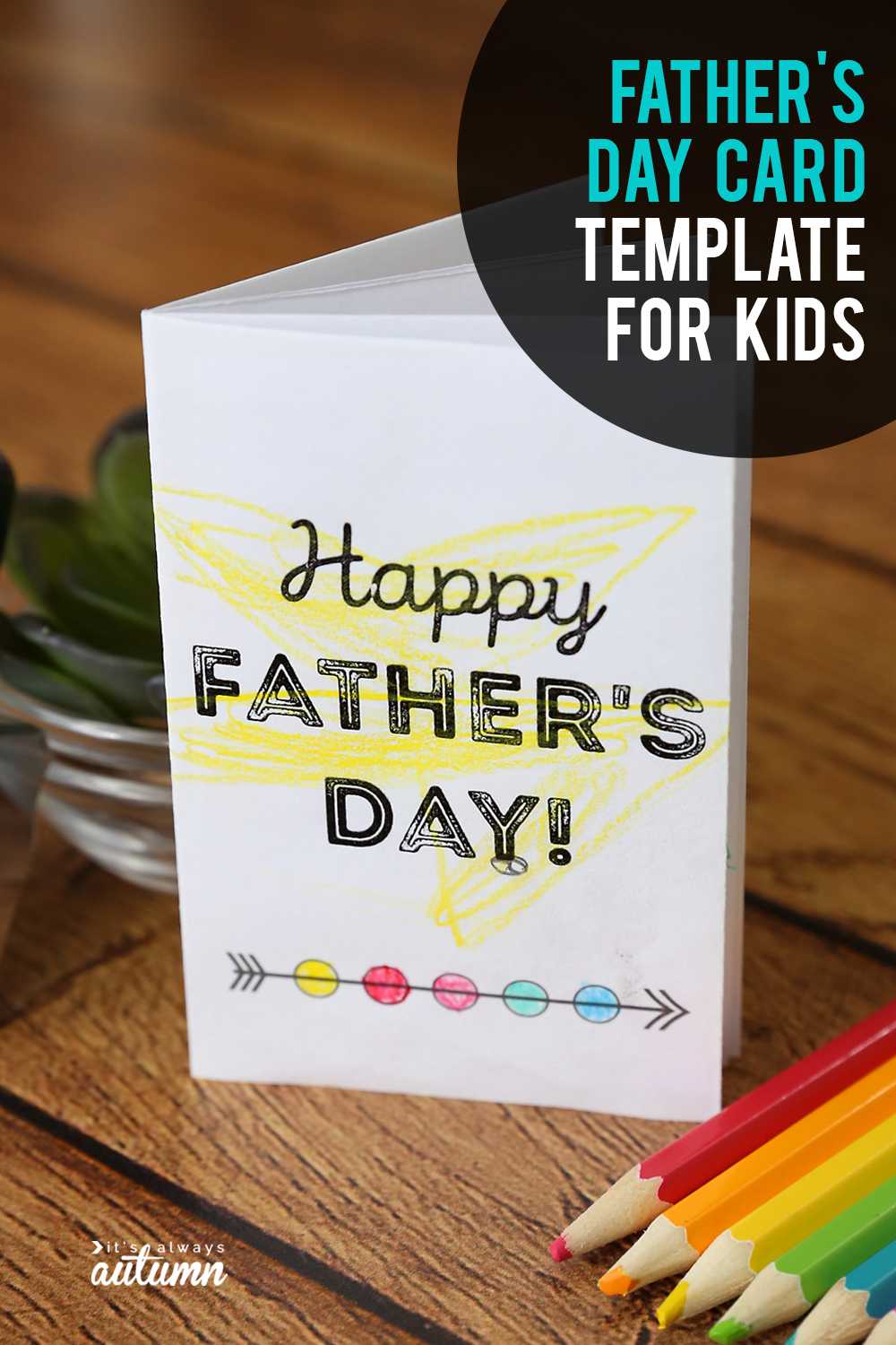 Adorable Printable Father's Day Card For Kids To Color With Regard To Fathers Day Card Template