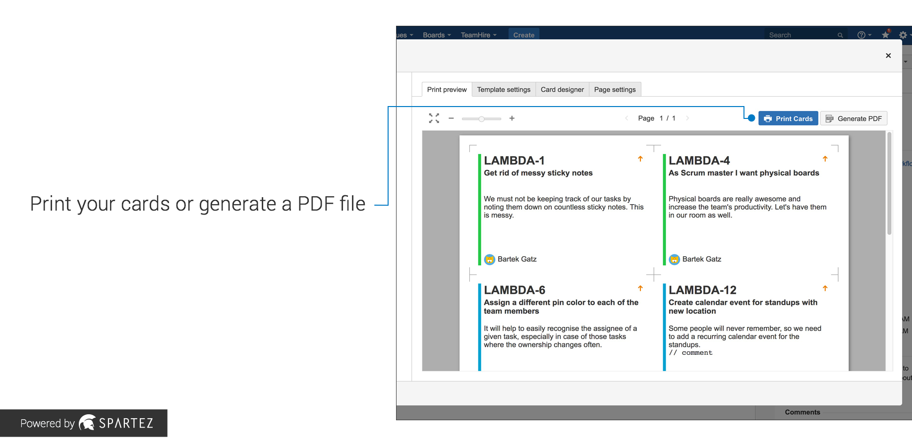 Agile Cards - Print Issues From Jira | Atlassian Marketplace With Agile Story Card Template