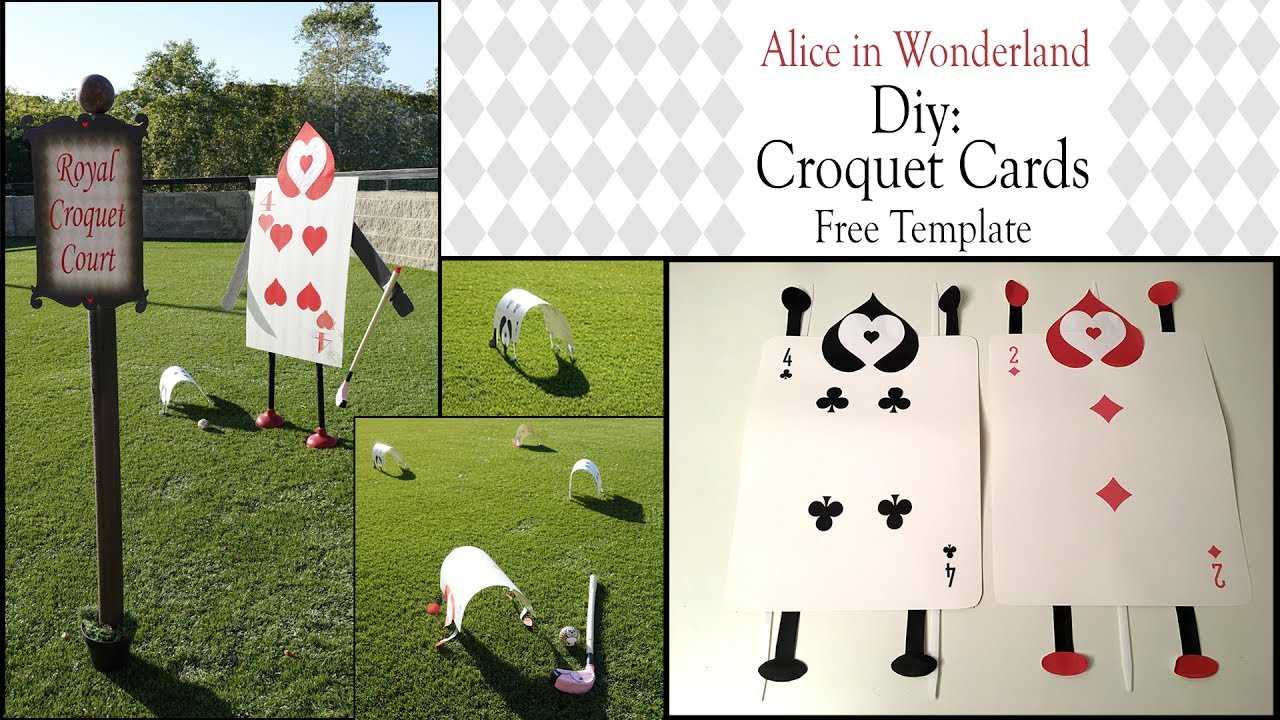 Alice In Wonderland Diy / Croquet Arches Pertaining To Alice In Wonderland Card Soldiers Template