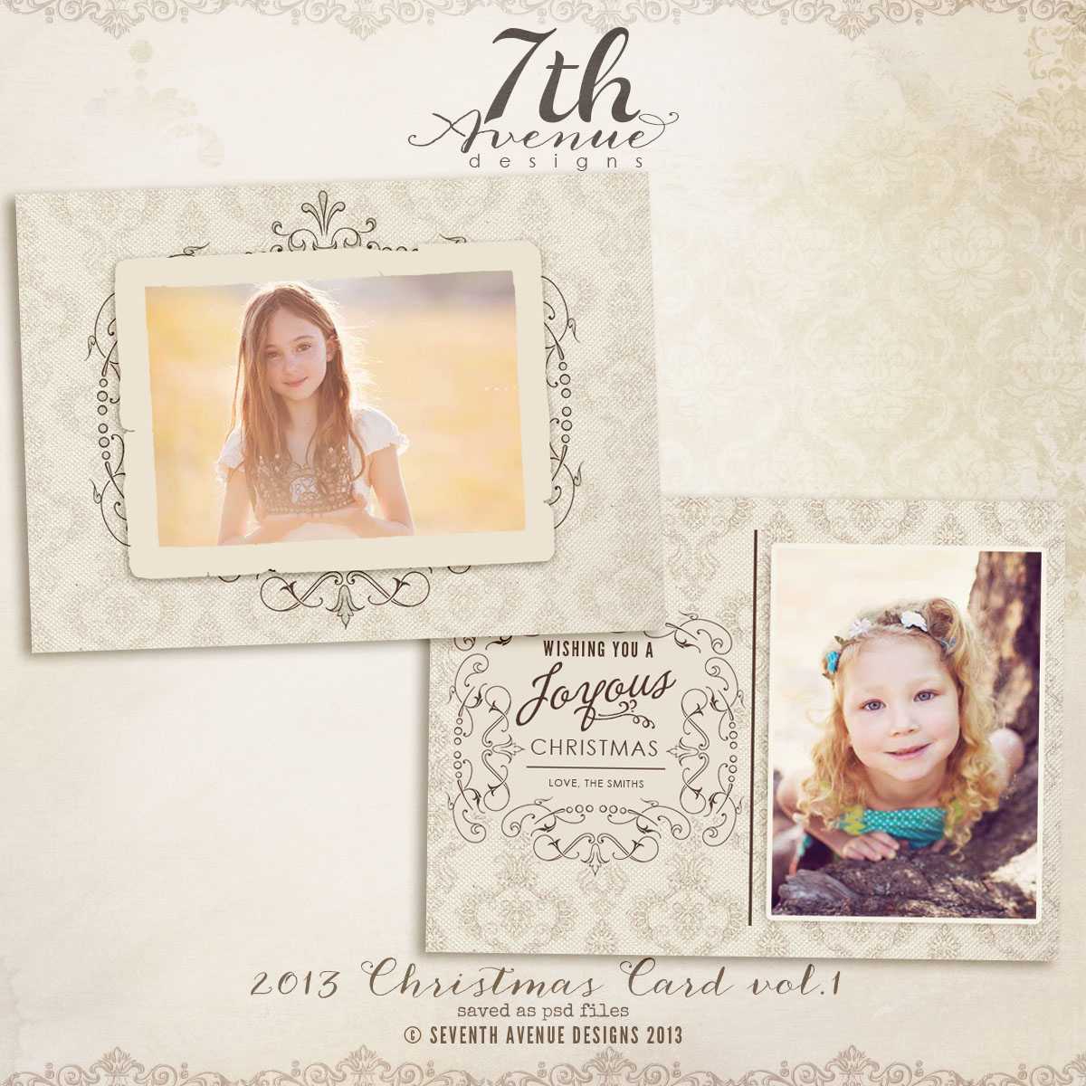 All Products : 7Thavenue Designs :: Logo And Templates Regarding Free Photoshop Christmas Card Templates For Photographers
