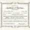 Antique Marriage Certificate Template | Vector Vintage In Certificate Of Marriage Template