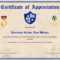 Army Certificate Of Appreciation Template intended for Army Certificate Of Appreciation Template