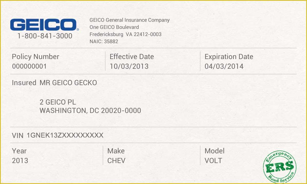 Auto Insurance Card Template – Calep.midnightpig.co In Fake Auto Insurance Card Template Download