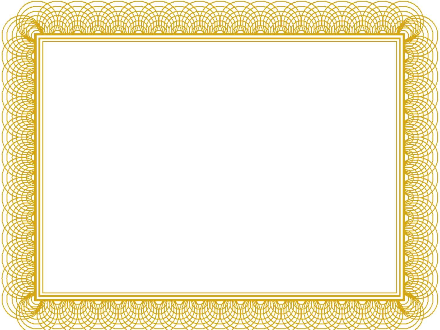 Award Certificate Border Template Pertaining To Gold Inside Award Certificate Border Template