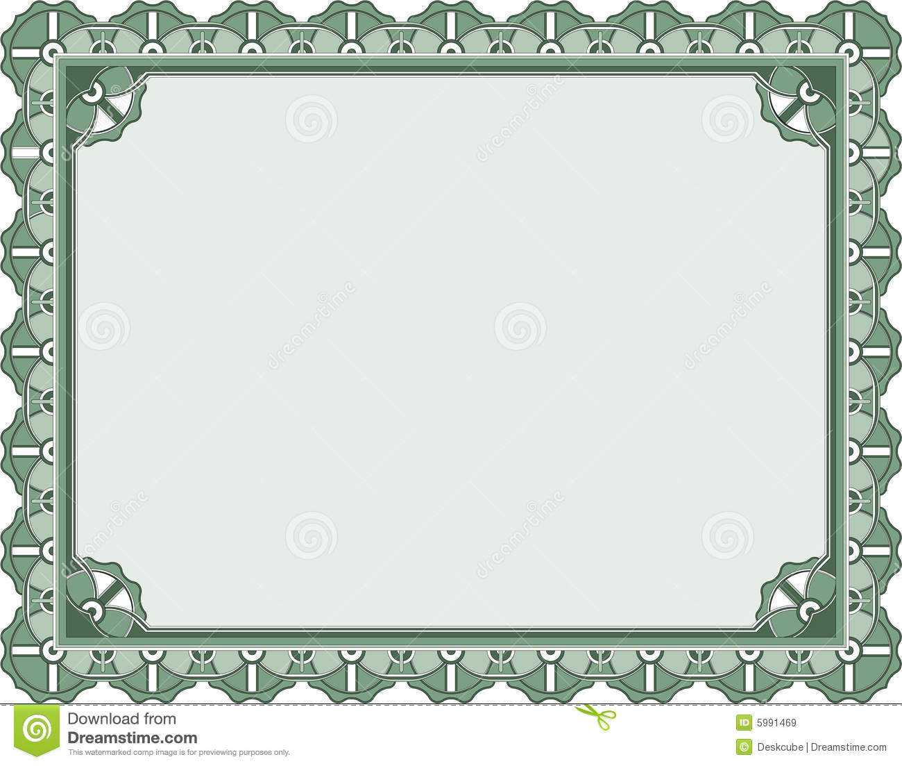 Award Certificate Template Stock Vector. Illustration Of Throughout Award Certificate Border Template