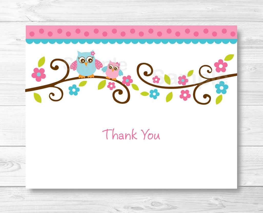 Baby Shower Printer Paper • Baby Showers Design For Thank You Card Template For Baby Shower