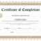 Bachelor Degree Completion Certificate Template In College Graduation Certificate Template