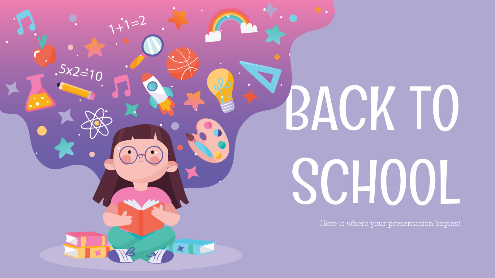 Back To School Social Media Theme For Google Slides And With Back To School Powerpoint Template