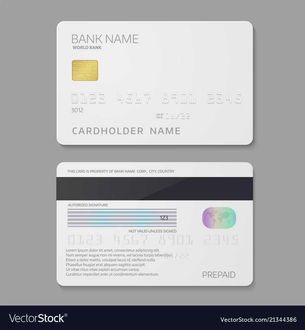 Bank Credit Card Template With Credit Card Templates For Sale