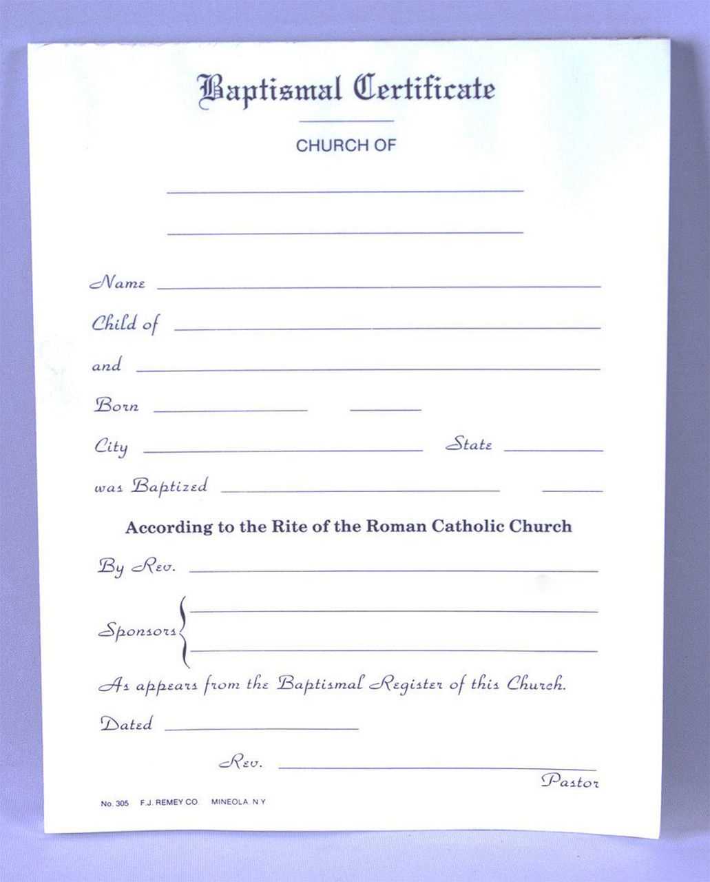 Baptismal Certificate – Dalep.midnightpig.co Within Roman Catholic Baptism Certificate Template