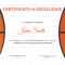 Basketball Awards Certificates – Calep.midnightpig.co Pertaining To Basketball Camp Certificate Template