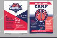 Basketball Camp Posters Flyer Basketball Ball pertaining to Basketball Camp Brochure Template