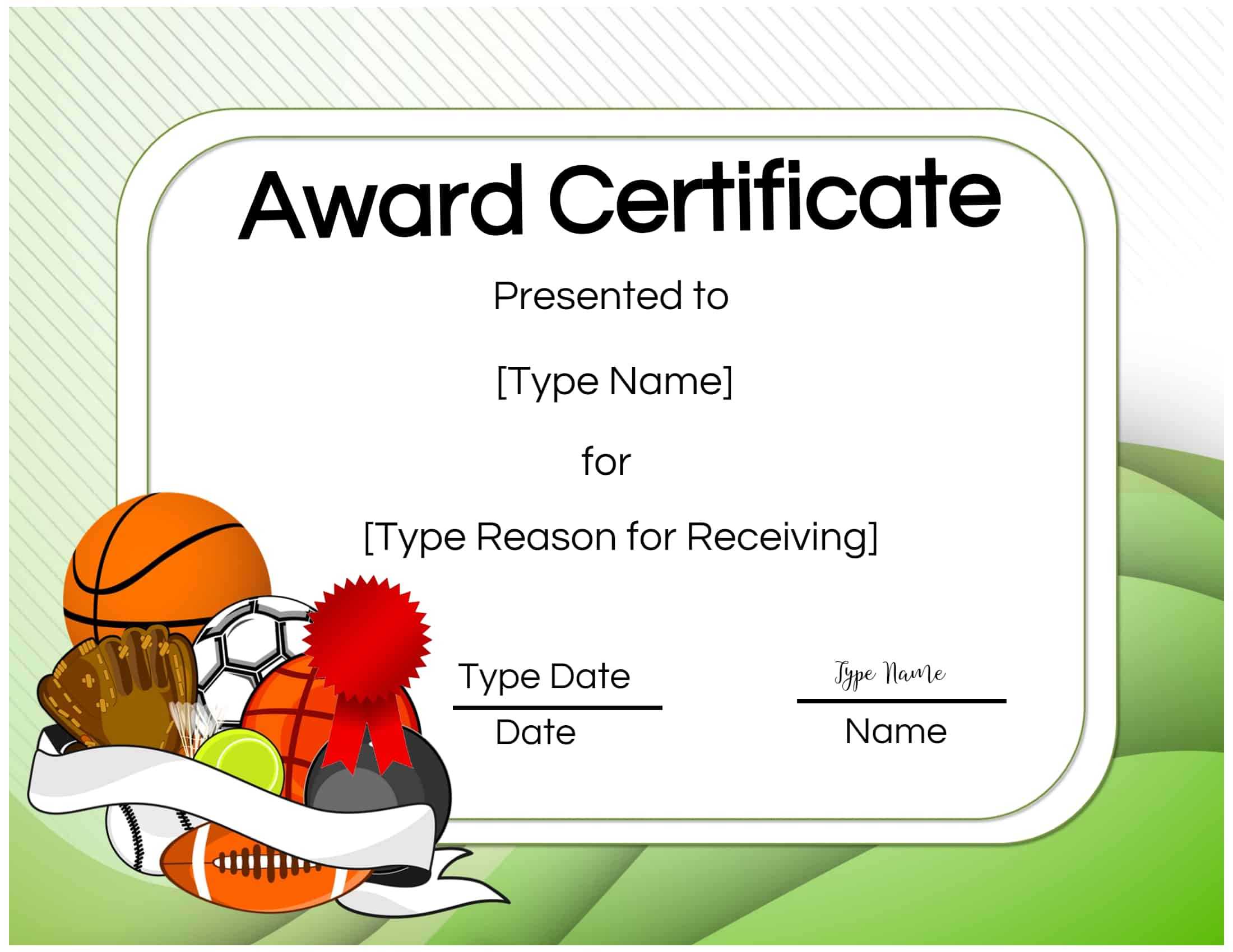 Basketball Certificates Intended For Sports Award Certificate Template Word