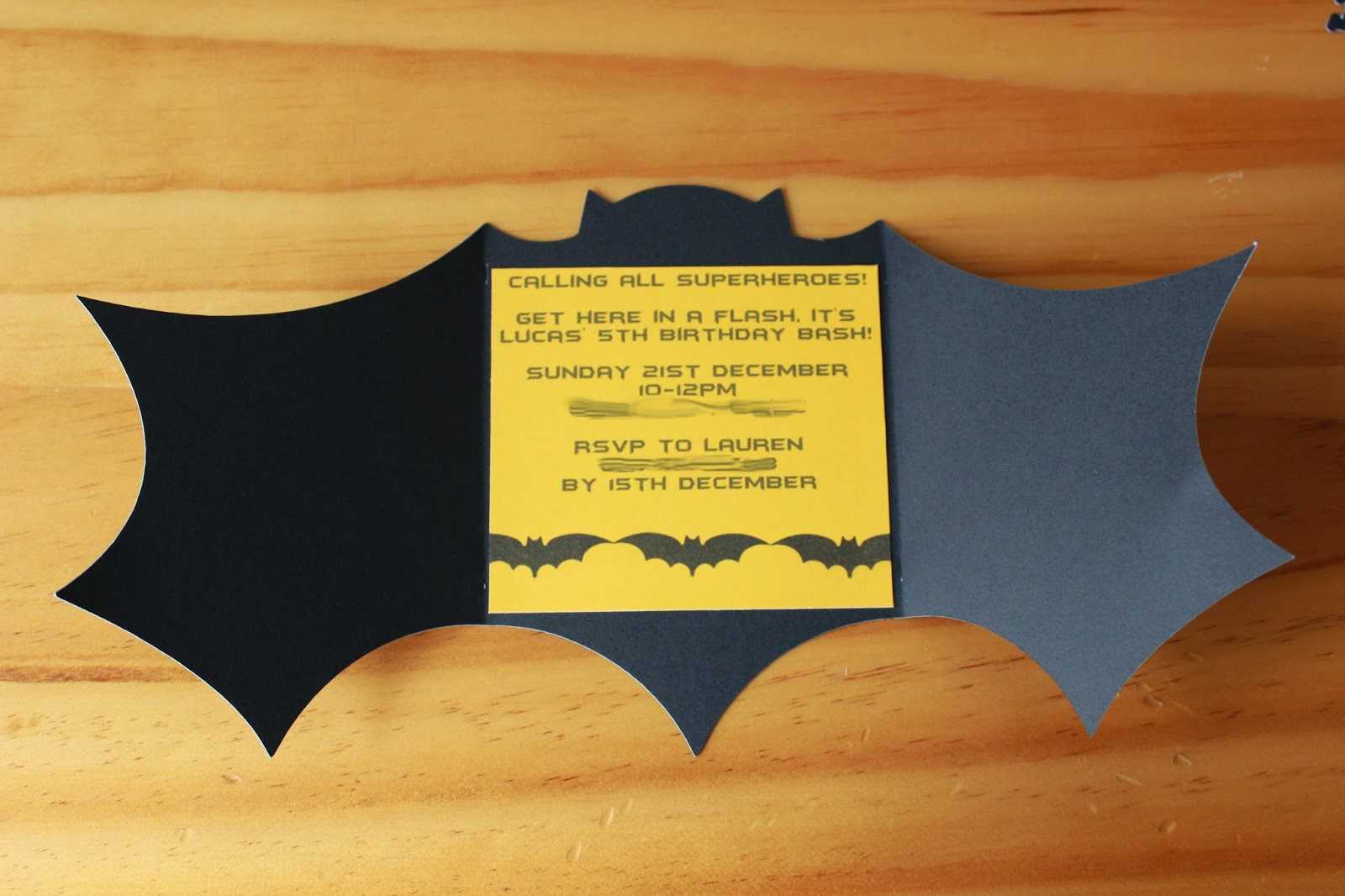 Batman Birthday Invitations Templates Ideas : Batman For Batman Birthday Card Template