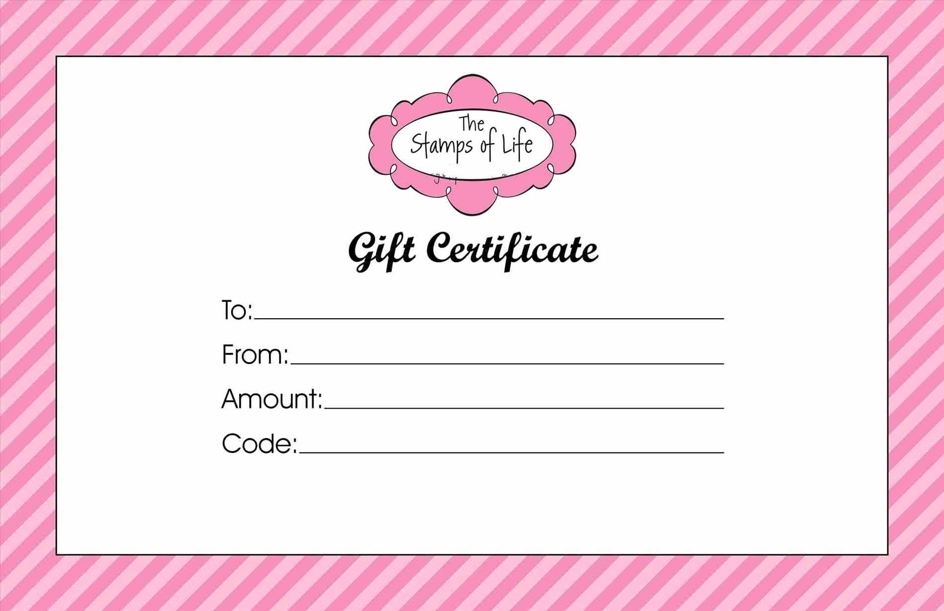 Beauty Gift Certificate Template – Dalep.midnightpig.co Pertaining To Pink Gift Certificate Template