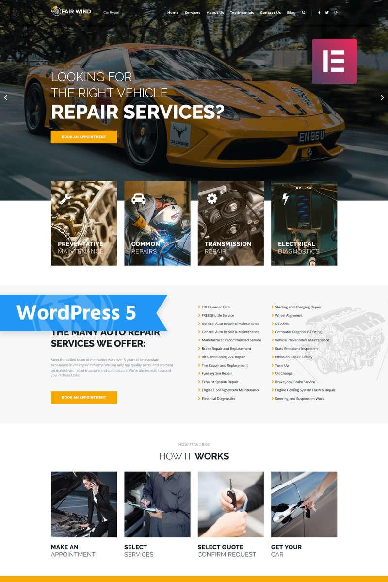 Best Selling Car WordPress Themes 2020 | Templatemonster Within Automotive Gift Certificate Template