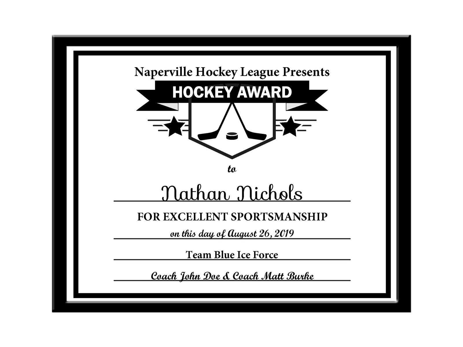 Bf3C8 Editable Pdf Sports Game Team Chess Certificate Award Within Hockey Certificate Templates
