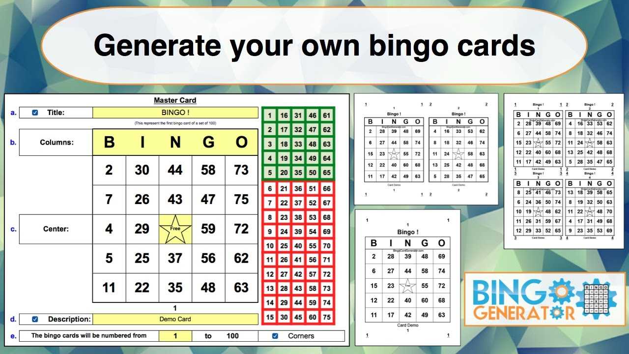 Bingo Card Generator Excel Tutorial Throughout Bingo Card Template Word