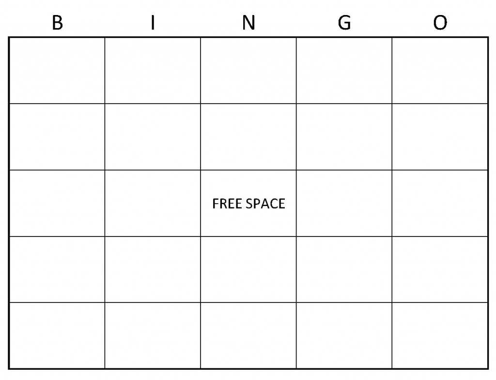 Bingo Card Templates – Dalep.midnightpig.co Pertaining To Bingo Card Template Word