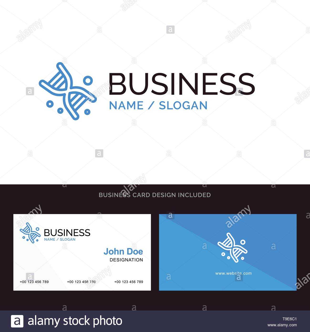 Bio, Dna, Genetics, Technology Blue Business Logo And Pertaining To Bio Card Template