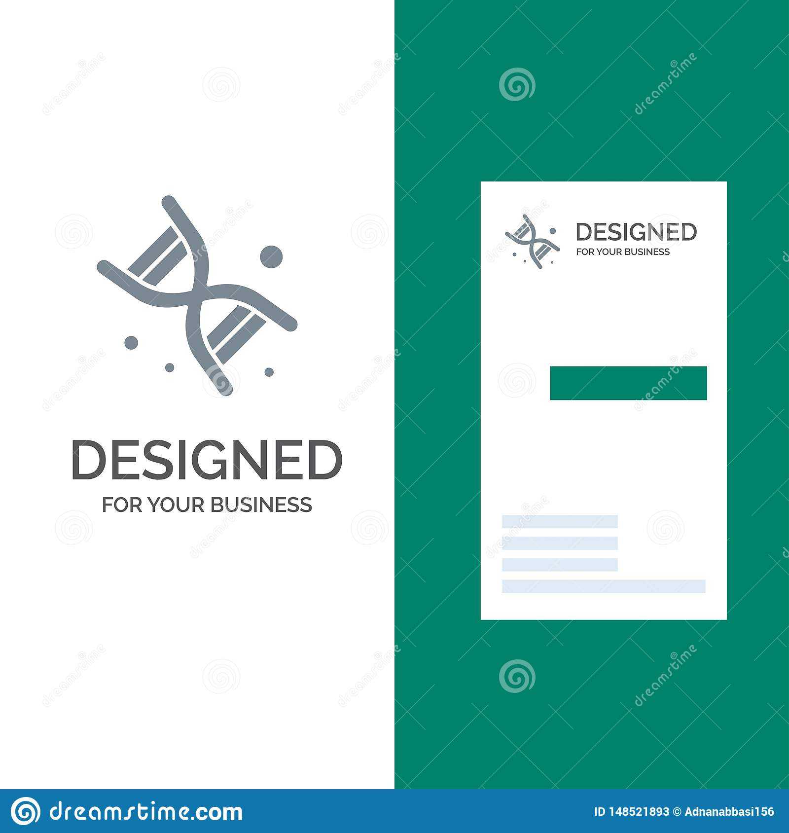 Bio, Dna, Genetics, Technology Grey Logo Design And Business Intended For Bio Card Template