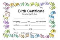 Birth Certificate Template And To Make It Awesome To Read inside Girl Birth Certificate Template