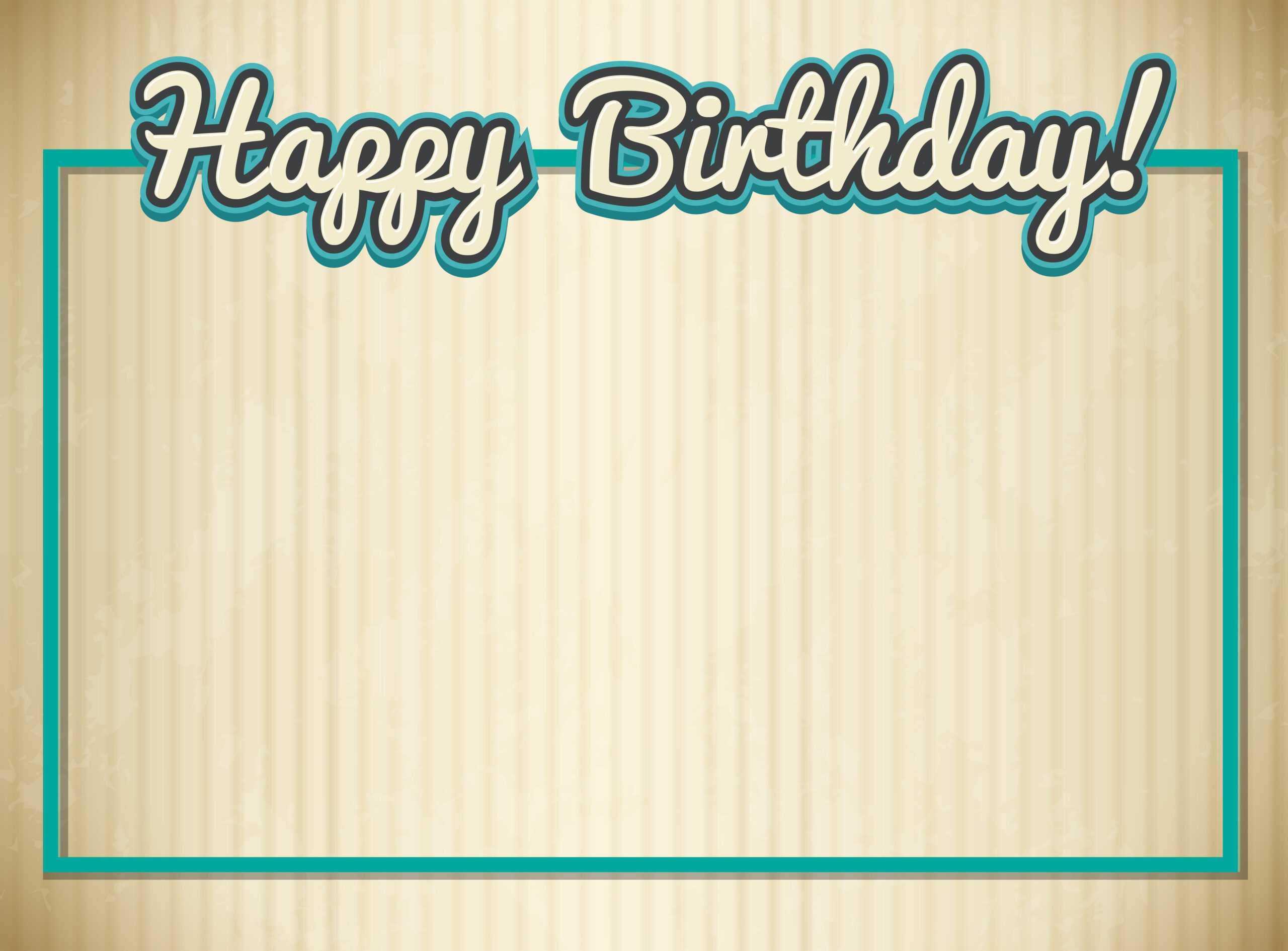 Blank Birthday Card Template – Download Free Vectors Intended For Blank Magic Card Template