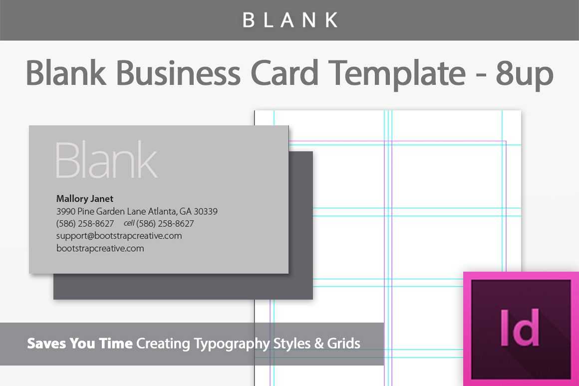 Blank Business Card Indesign Template With Plain Business Card Template