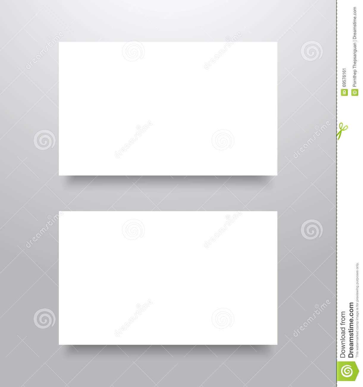 Blank Business Card Mockup Stock Vector. Illustration Of Intended For Blank Business Card Template Download