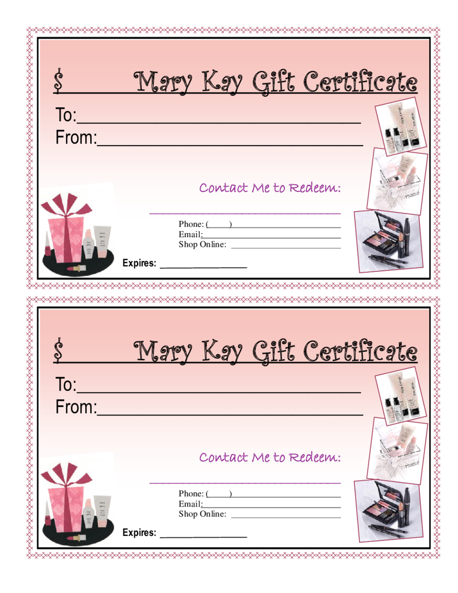 Blank Giftcertificates - Edit, Fill, Sign Online | Handypdf Throughout Mary Kay Gift Certificate Template
