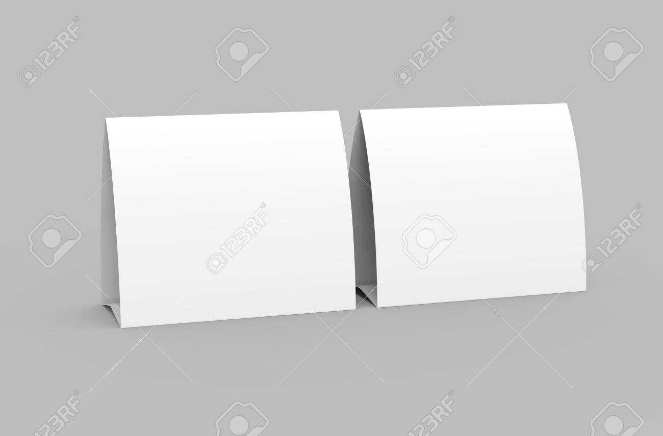 Blank Paper Tent Template, White Tent Cards Set With Empty Space.. With Free Printable Tent Card Template