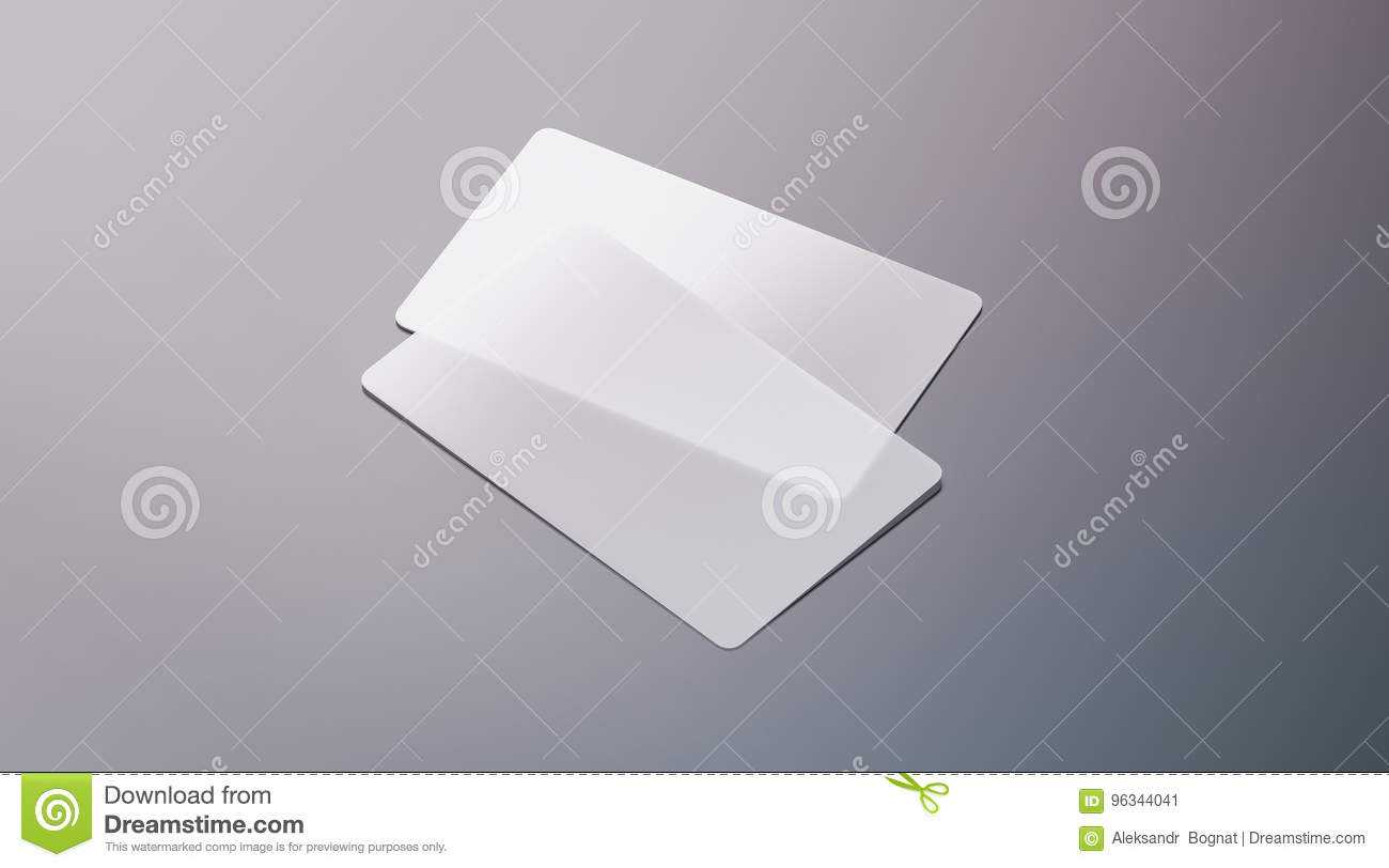 Blank Plastic Transparent Business Cards Mock Up Stock Image In Transparent Business Cards Template