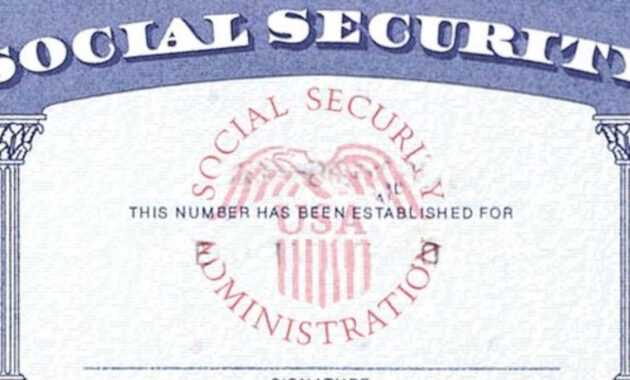 Blank Social Security Card Template Download - Great ...