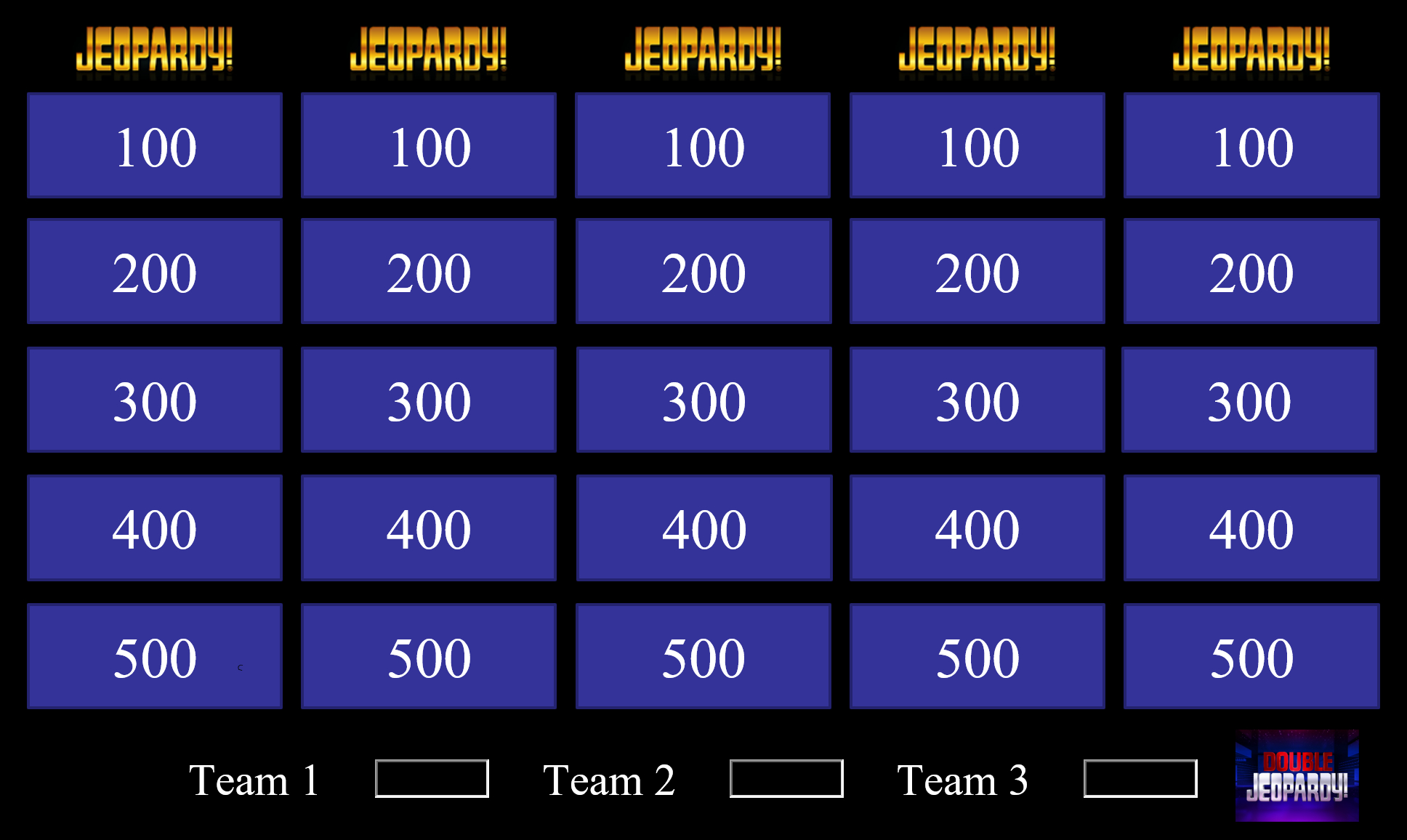 Blog Inside Jeopardy Powerpoint Template With Sound