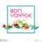 Bon Voyage – Banner, Vector Template Illustration Stock Throughout Bon Voyage Card Template