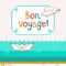 Bon Voyage Card Stock Vector. Illustration Of Style, Object With Regard To Bon Voyage Card Template