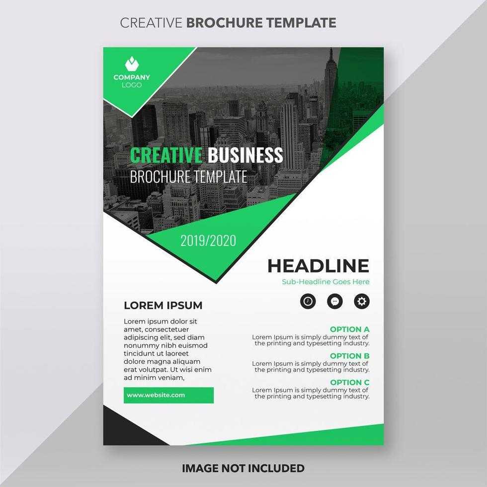 Bright Green And White Business Brochure Template Design In Creative Brochure Templates Free Download