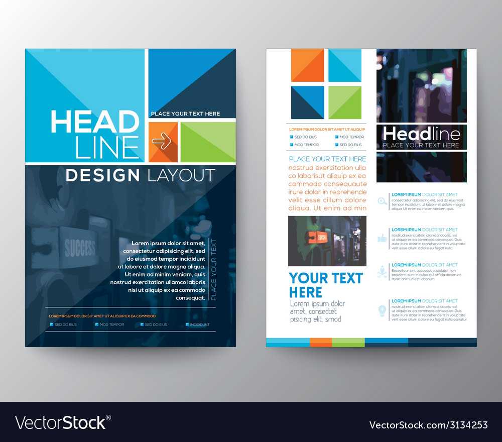 Brochure Flyer Design Layout Template In A4 Size With Regard To E Brochure Design Templates