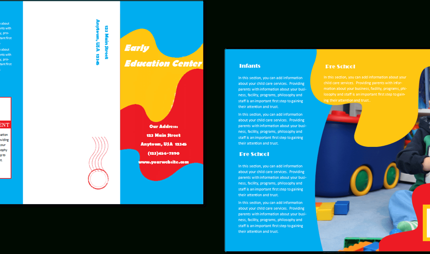 Brochure Vector Psd Transparent & Png Clipart Free Download Intended For Daycare Brochure Template
