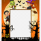 Brown, Orange, And Black Halloween Themed Frame Template Regarding Halloween Costume Certificate Template