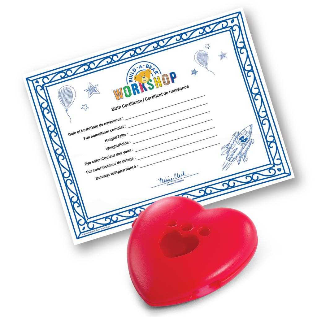 Build A Bear Build A Bear Workshop® Furry  – Spin Master With Build A Bear Birth Certificate Template