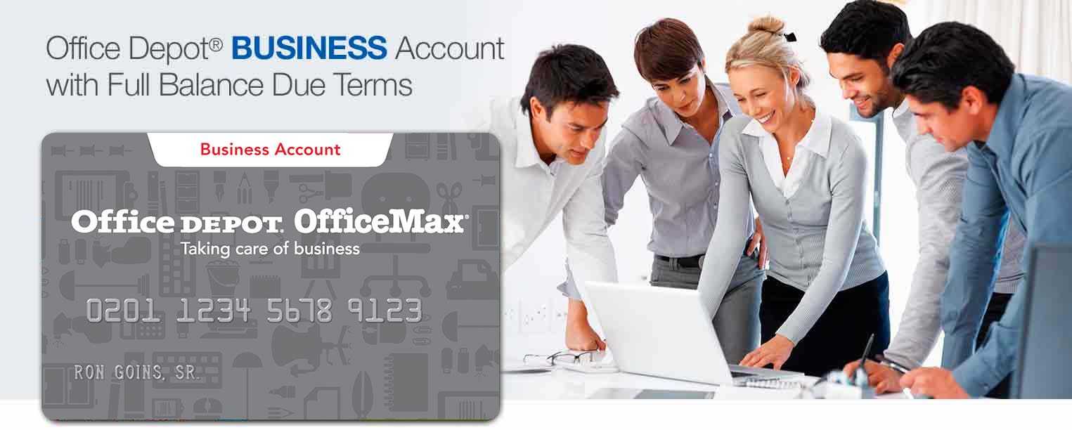 Business Account Full Balance Due Terms Inside Office Depot Business Card Template